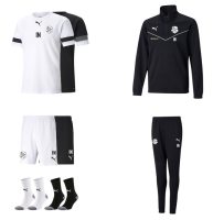 Trainingsset Erwachsene schwarz oder weiß