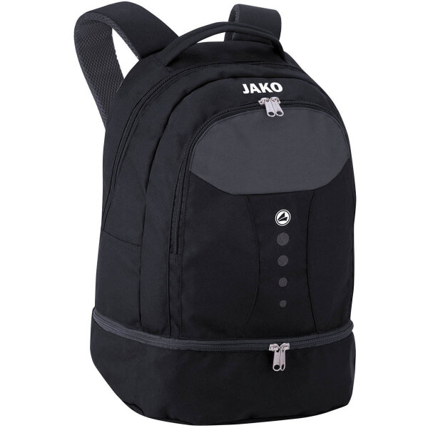 JAKO Rucksack Striker mit Bodenfach Schwarz