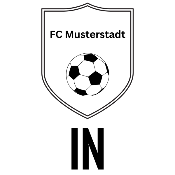 Druck Initialen Brust links unter Wappen