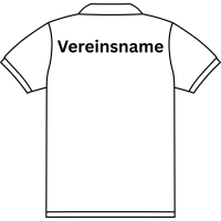 Druck Vereinsnamen Rücken oben