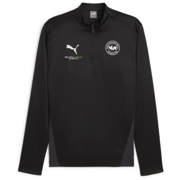 VFR Baumholder teamGOAL Training 1/4 Zip  PUMA BLACK-PUMA WHITE-FLAT DAR-S