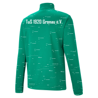 TuS Gronau teamRISE 1/4 Zip Top Jr - Pepper Green-Puma White | 128