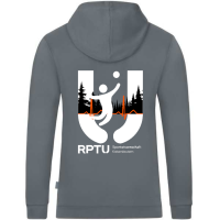 RPTU Kaiserslautern Kapuzenjacke Organic steingrau M