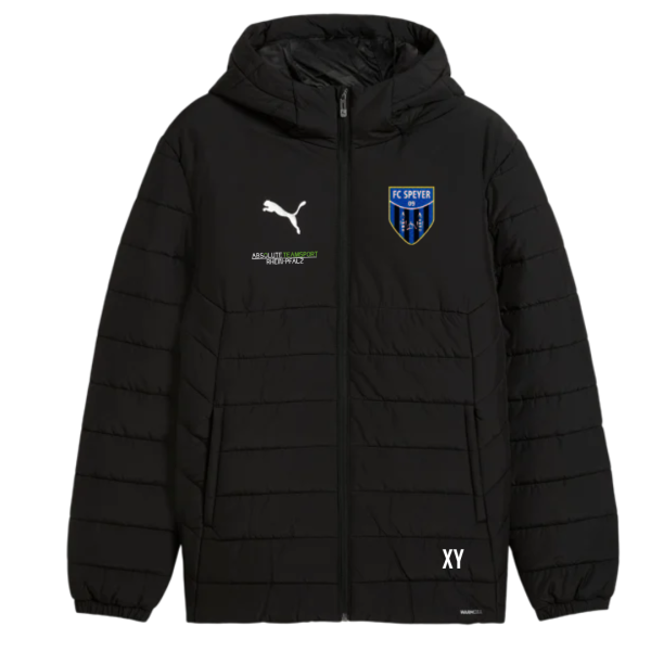 FC Speyer teamADDITIONS Hooded Padded Ja PUMA Black-PUMA Silver L