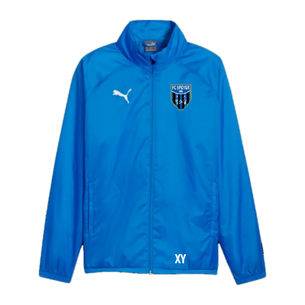 FC Speyer 09 teamGOAL Allweather Jacket Jr - Electric Blue Lemonade-PUMA Wh | 128