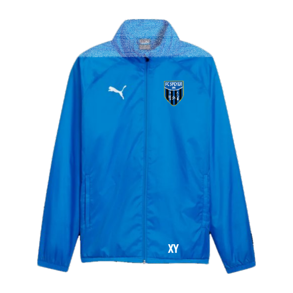 FC Speyer 09 teamGOAL Allweather Jacket Jr - Electric Blue Lemonade-PUMA Wh | 164