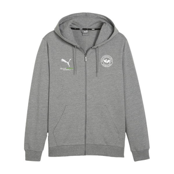 MEDIUM GRAY HEATHER-PUMA WHITE