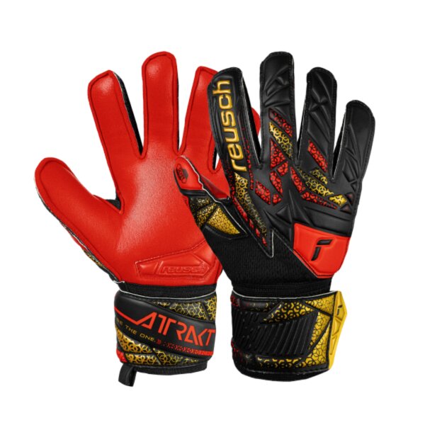 black / gold / fiery red